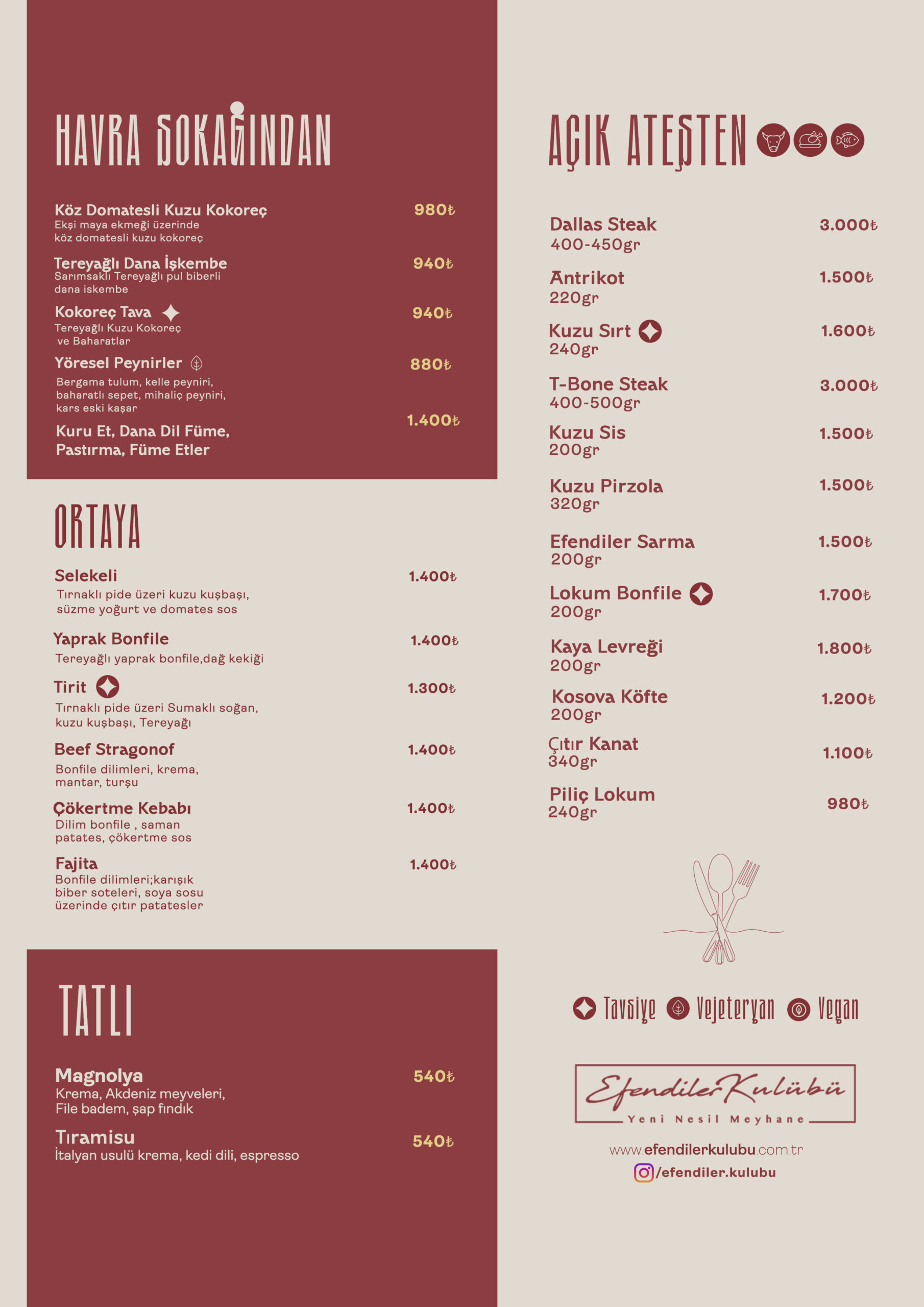Efendiler Kulübü Menü 8
